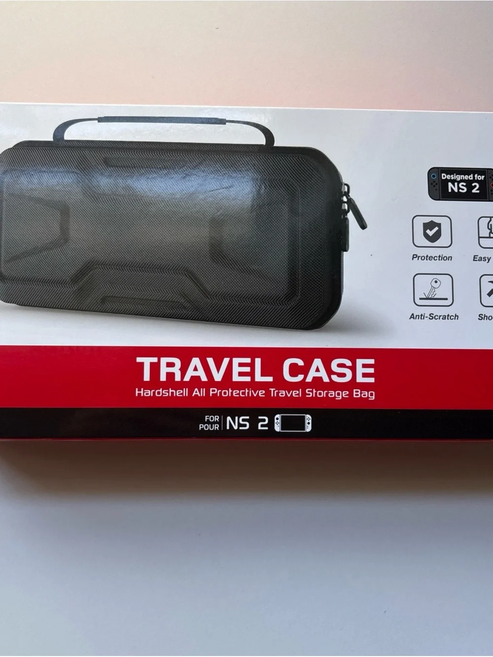 Travel Case Hard Shell Carrying Case - Black
